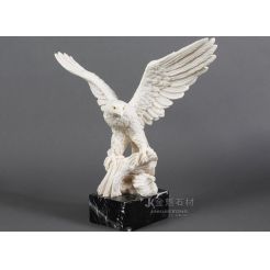 Customizable white animal sculpture marble decoration