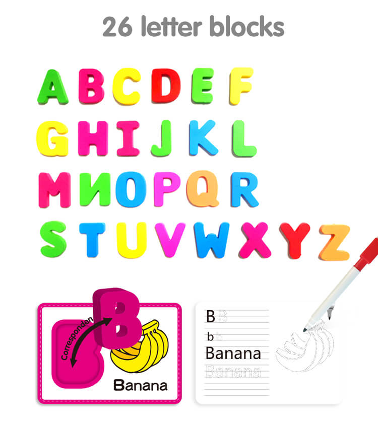 Wooden Alphabet Flashcards