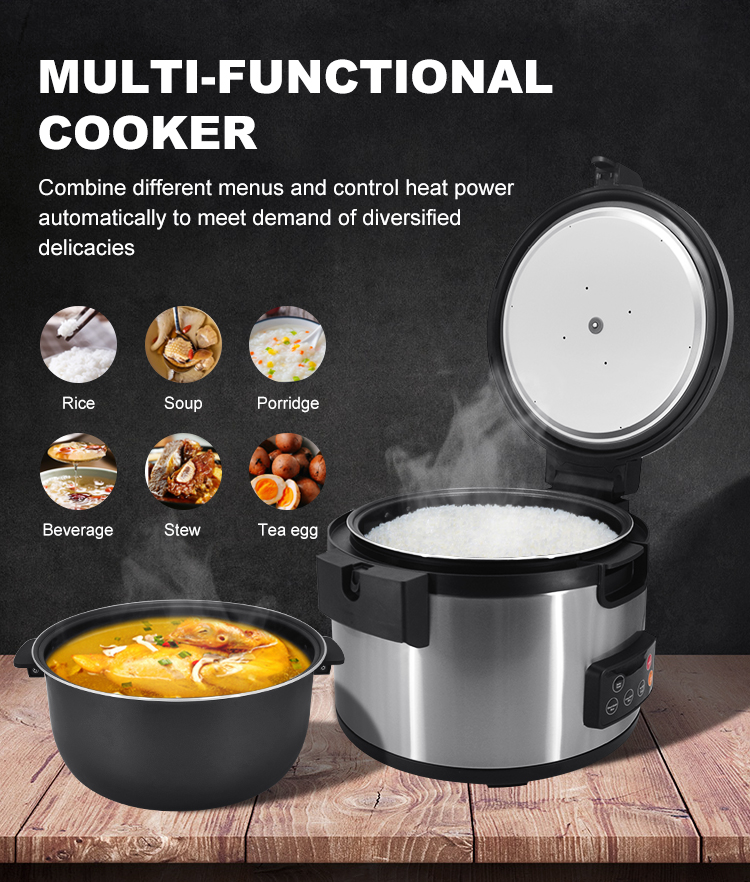 2250w Stainless Steel Commercial Rice Cooker