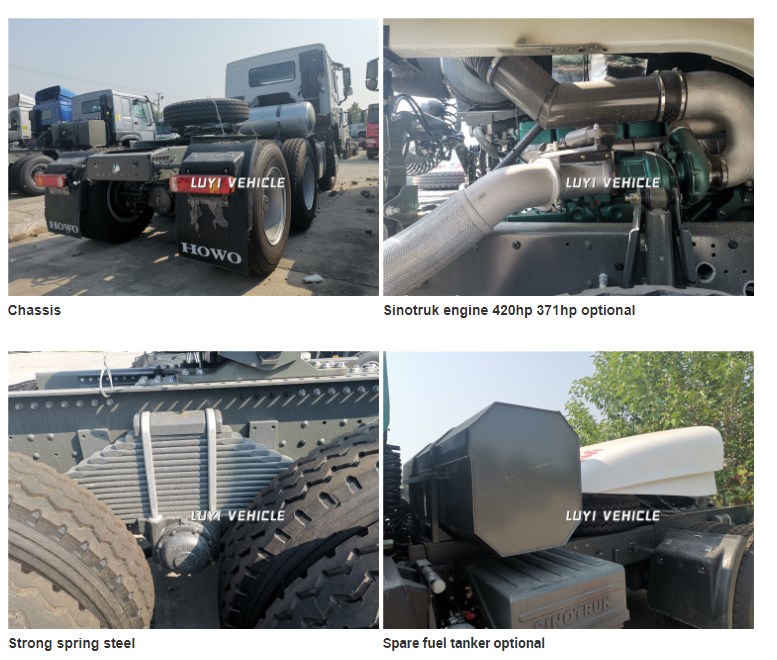 420HP 10 Wheels Howo Truck Trailer head
