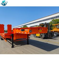 3 axles lowbed semi trailer