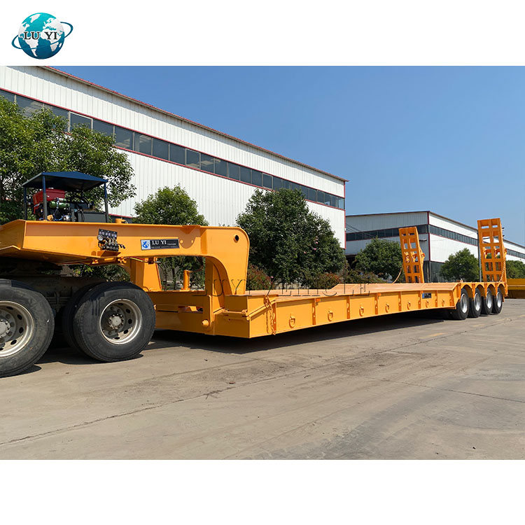 Detachable gooseneck  lowbed trailer