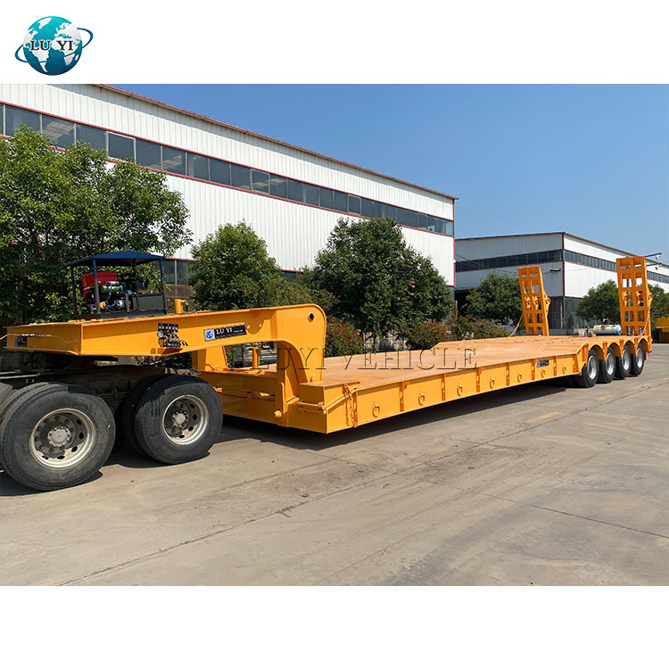 Detachable gooseneck  lowbed trailer