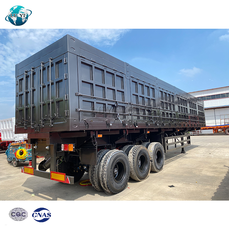 3 axle side tipper semi trailer