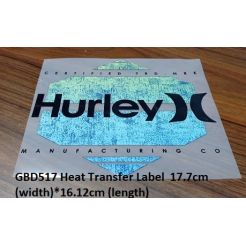 GBD517 Heat Transfer Label 17.7cm (width)* 16.12cm (height)