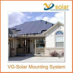 Installed the America solar tile roof pv mounting & asphalt roof mounting system 1kw
