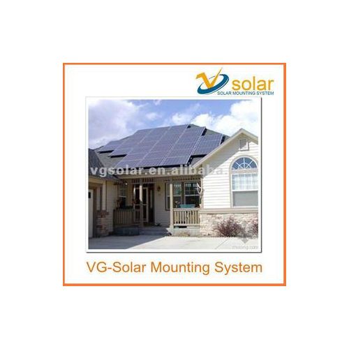 Installed the America solar tile roof pv mounting & asphalt roof mounting system 1kw