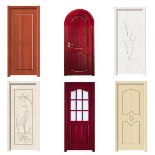 Customized Interior Solid Wood Composite Paint Free Embossed Deep Carved Door