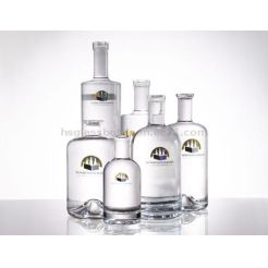 Chinese Manufacturer Round Spirit Glass Bottles