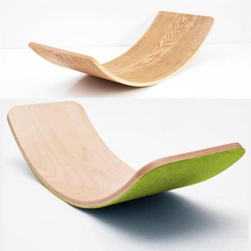 Yoga Kids Wobble Balance Board Toys Wooden Seesaw Board Balance Board