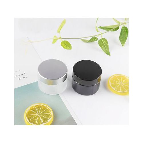 5g 10g 20g 30g 50g Dark Brown Frosted Glass Cream Jar For Cosmetics