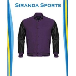 Varsity Jacket Made of Wool & Leather