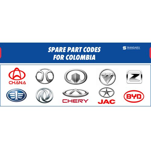 SPARE PART CODES FOR COLOMBIA MARKET