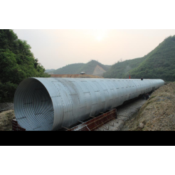 Corrugated steel drainage pipe