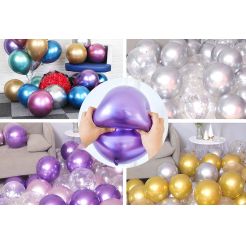 5 inch Metallic Chrome Balloon