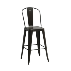 Tall Replica Tolix Stool High Back